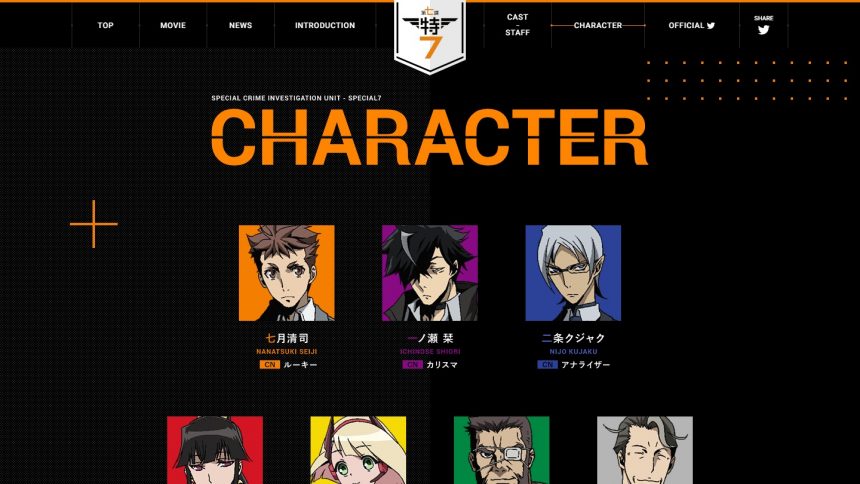 警視庁 特務部 特殊凶悪犯対策室 第七課 -トクナナ- ティザーサイト